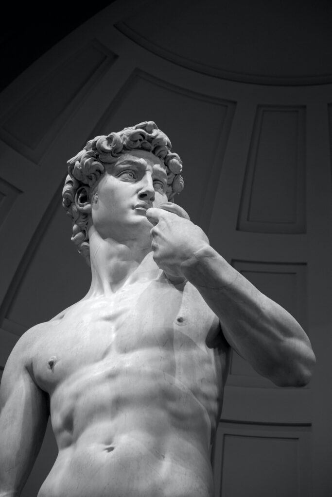 Die David Statue von Michelangelo